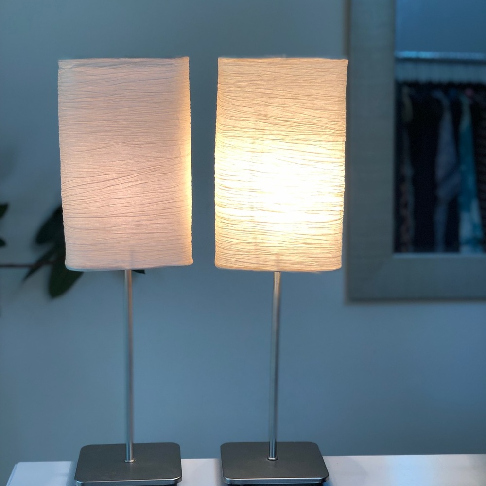 2 tabletop lamps (sold as set or individually)
